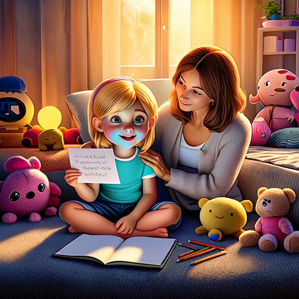 саша читает с мамой